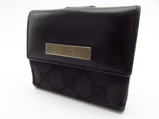 Wホック財布 GGキャンバス